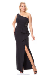 Black Slit Dress